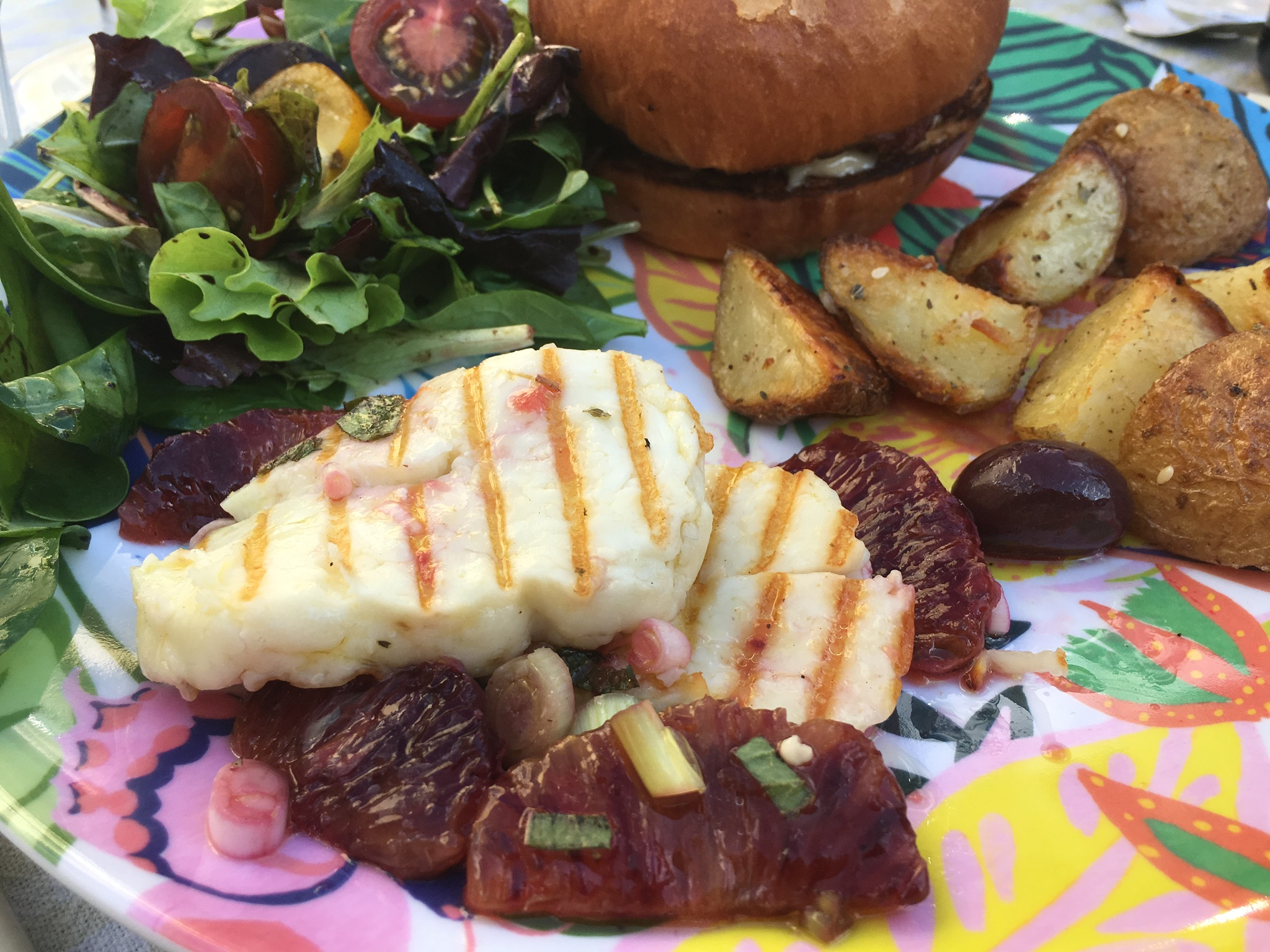 Griddled Halloumi with Blood Orange & Olive Salad Travel Gourmet